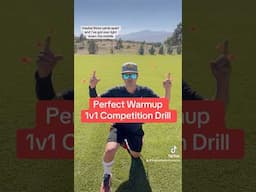 Youth Flag Football 101 Drill | Basic 1:1 Warmup Competition Drill that WORKS #flagfootball #shorts