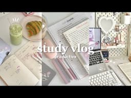 School girl 🎀🖇️4am daily vlog as a student, lots of coffee, studying, how I plan and organise tasks