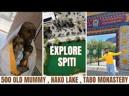 500 year’s old giu mummy in spiti valley || Spiti road trip | nako lake | tabo monastery