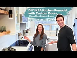 DIY IKEA Kitchen Makeover with Custom Cabinet Doors