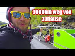 🥶Schaffen wir den Nordkap Tunnel? 5500km Fahrradwohnwagen Tour - Rene Kreher