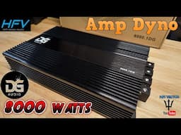 Monster power! DG Audio 8k amp dyno 8000.1DG car audio subwoofer amplifier.