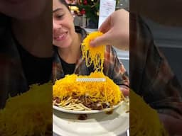 🇬🇧 A BRIT TRYING CINCINNATI'S FAMOUS 5-WAY CHILI 🇺🇸 #shorts