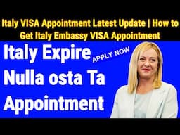 Book an Appointment | Italy Expire Nulla osta Ta Appointment __ Book Online Appointment (WORK VISA)