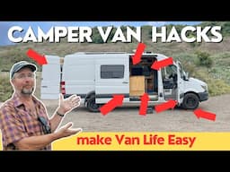 7 MORE DIY CAMPER VAN HACKS to Make Van Life Easier