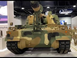 Hanwha Defense's K9A1 Howitzer at AUSA 2021