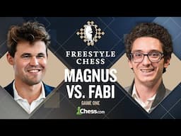 MAGNUS v. FABIANO! Who Wins Without Opening Prep? Freestyle Chess Game 1