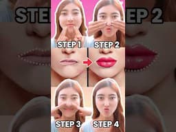 Fuller Lips Exercises💋Get Plumper Lips Naturally with Face YogaMassages #shorts #beauty