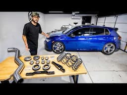 MK8 Golf R Gets Lower & Louder! Springs, Exhaust, Dogbone Mount & More