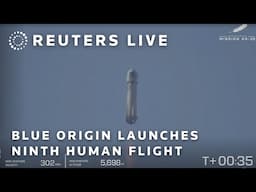 LIVE: Blue Origin launches ninth human flight