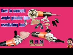 How to Convert Angle Grinder into Oscillating Tool #AngleGrinderConversion