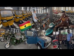 The New Largest Electric Car And Motorcycle Company Finally In Ghana🇬🇭😱😱 [LETS TOUR‼️]