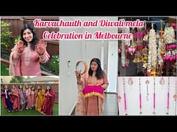 Karwachauth and Diwali celebrations in Melbourne | festival vlog| Indian Vlogger in Melbourne