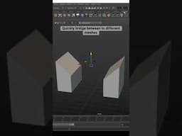 How to use the bridge tool (in-depth video on the channel) #3dmodeling #maya #mayatutorial #3d