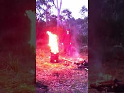 How To NOT Start A Campfire #shorts #campfire #fire #camping #camp #fireplace #firecracker