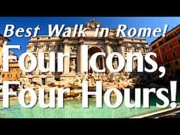 Guide to Best Walking Tour, Rome: Four Icons in 4 Hours! #italy #travel #vlog #tour