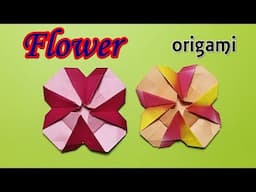 How to make a paper flower | Origami flower tutorial with one piece of paper