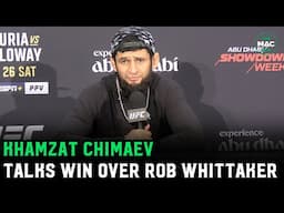 Khamzat Chimaev: "I didn’t mean to break Robert Whittaker's chin" | UFC 308 Post Fight Presser