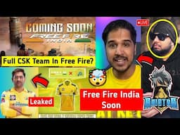 SHOCKING 🤯 - Free Fire India Collab with CSK Team 🔥, Raistar & Desi Gamer, Jonty Bhai on FF India 🔥