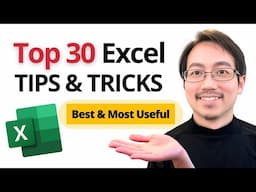 ❤️ Top 30 Excel Tips and Tricks to save 30+ hours of work