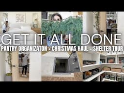 CHRISTMAS DECOR HAUL SNEAK PEAK | *NEW* GET IT ALL DONE | STORM SHELTER TOUR + VISIT OUR LAST HOME