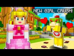 Bowser Jr Loves The NEW Girl PEACHETTE! 👑🩷 Minecraft Nintendo Fun House [49]