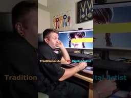 Traditional Artist VS Digital Artist  #tutorial #traditionalartist #digitalartist #traditional #cg