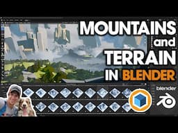 AMAZING Stylized Mountains and Terrain in Blender with TerraPaint!