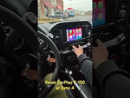 Resetting to reconnect Apple CarPlay and your iPhone on F150 or any Sync 4. #fordf150 #applecarplay