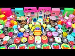 7 Minutes Satisfying with Unboxing Hello Kitty Kitchen Set | Tiny Doll House Play Set ASMR Review