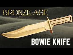 Making a Bowie Knife from Melted Bronze (C-630 Nickel Aluminum Bronze)