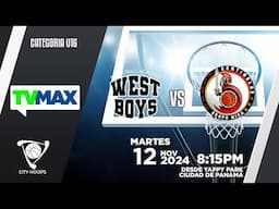 CITY HOOPS 🏀 U-16 | WEST BOYS  VS CENTINELAS | #FULLTVMAX | #ENVIVO