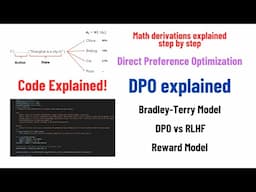 Direct Preference Optimization (DPO) explained: Bradley-Terry model, log probabilities, math