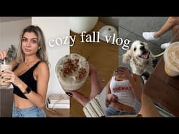 fall vlog | pumpkin cream chai recipe, yapping & cozy girls night in 🎃🍂