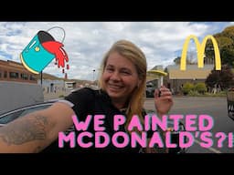 McDONALDS MAKEOVER! WATCH US TRANSFORM A FAST FOOD ICON!#McDonalds#fastfood#painting#makeover#work