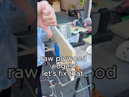 How to hide UGLY plywood edges with VENEER EDGE BANDING! Building with Plywood