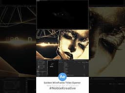 Golden #Wireframe Titles Opener in #AfterEffects #stardust it's Made | https://youtu.be/sauVnzHnY5