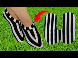 10 MINUTES MAKING / Winter Socks Boots For Ladies / Girls / Kids 🦓 DIY Winter Socks