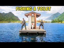 FISHING UNDER A TOILET! (Catch Clean Cook)