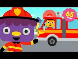 Here Comes The Fire Truck + More | Classic Kids Preschool Songs | Noodle & Pals