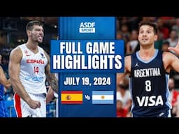 SPAIN vs ARGENTINA Full Game Highlights (Friendly International Games 2024)