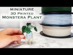 3D Printed Miniatures: Monstera Plant