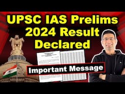 UPSC IAS Prelims 2024 Result Declared | Important Message For Aspirants | Gaurav Kaushal