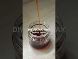 DIY SUGAR WAX #shorts #youtubeshorts #wax #waxing #sugar #hairremoval #recipe #beauty #diy