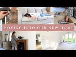 MOVING DAY | unfurnished house tour, unpacking, deep cleaning + settling in | Moving Diaries #2