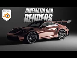 How To Create Cinematic Car Renders | Blender Tutorial