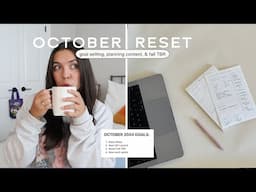 OCTOBER PLAN WITH ME (new goals, fall TBR, social media scheduling)