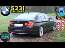 2010 BMW 523i F10 Manual 204 PS Test Drive | Fuel Consumption & Driving Dynamics