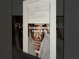 Watch me Customize my NEW. Flodesk Email Templates! Now available in the Saffron x Northfolk