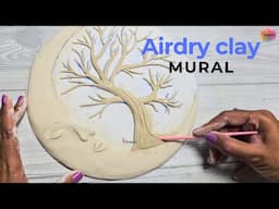 Airdry clay mural, art and craft, CreativeCat, craft ideas, diy